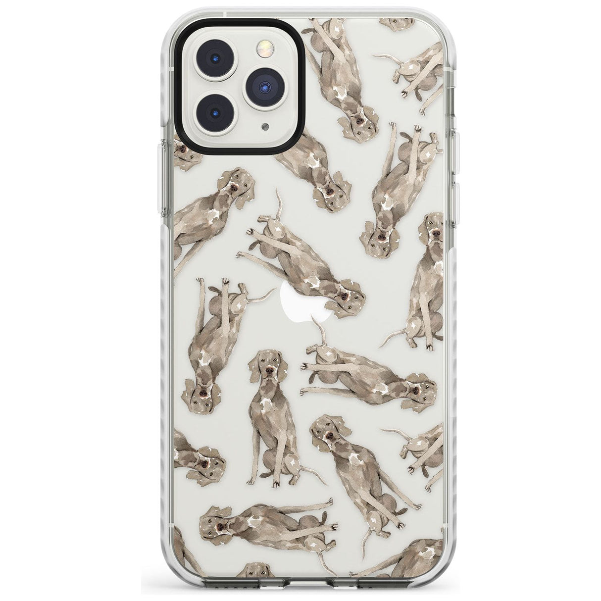 Weimaraner Watercolour Dog Pattern Impact Phone Case for iPhone 11 Pro Max