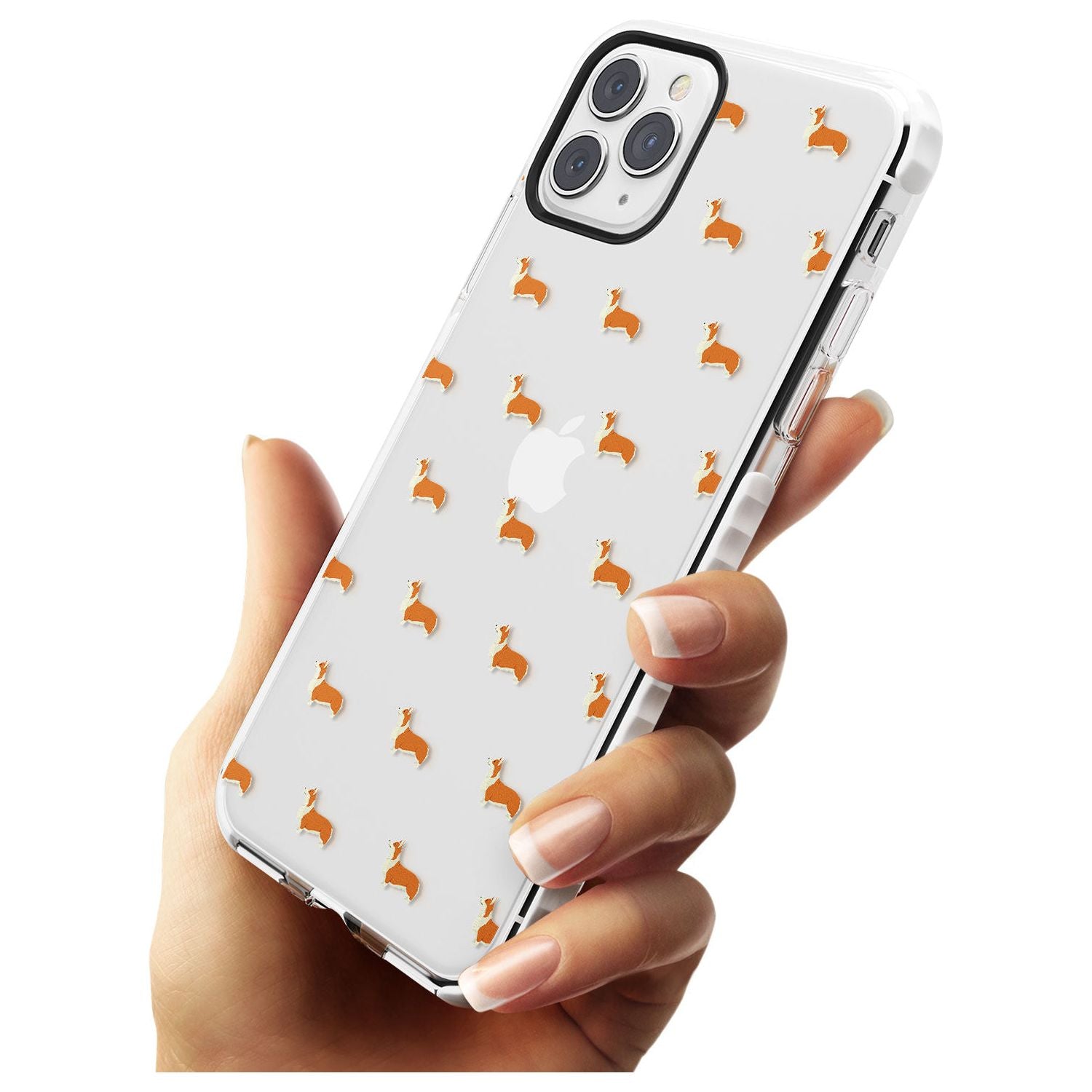 Pembroke Welsh Corgi Dog Pattern Clear Impact Phone Case for iPhone 11 Pro Max