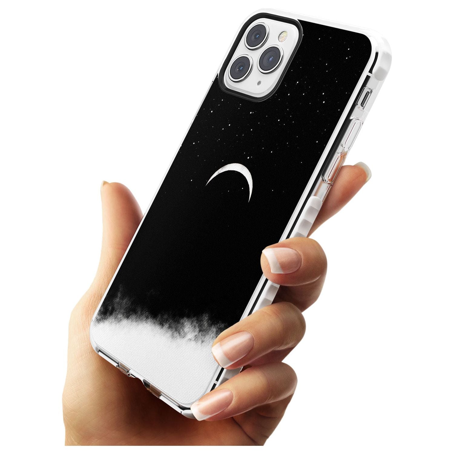 Upside Down Crescent Moon Impact Phone Case for iPhone 11 Pro Max