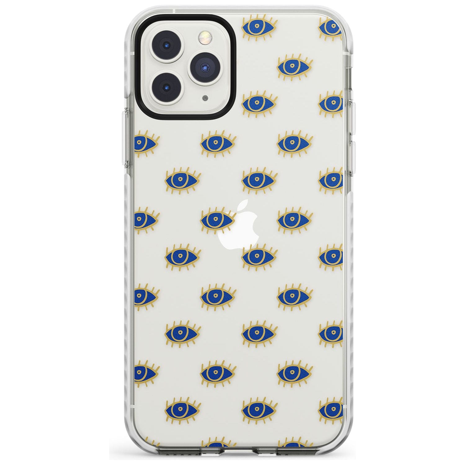 Gold Eyes (Clear) Psychedelic Eyes Pattern Impact Phone Case for iPhone 11 Pro Max