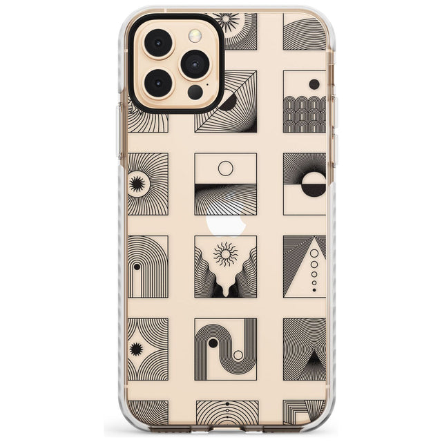 Abstract Lines: Mixed Pattern #2 Slim TPU Phone Case for iPhone 11 Pro Max