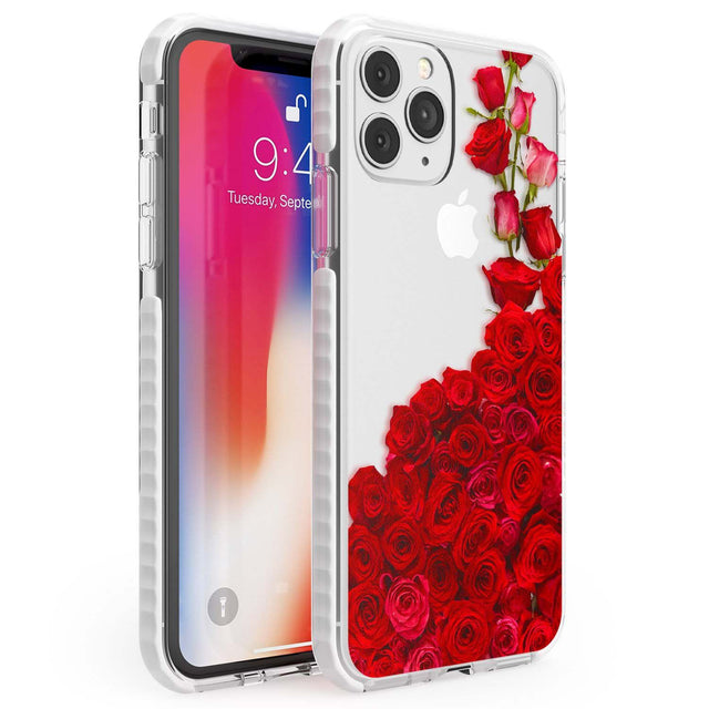 Floral Roses Phone Case iPhone 11 Pro Max / Impact Case,iPhone 11 Pro / Impact Case,iPhone 12 Pro / Impact Case,iPhone 12 Pro Max / Impact Case Blanc Space
