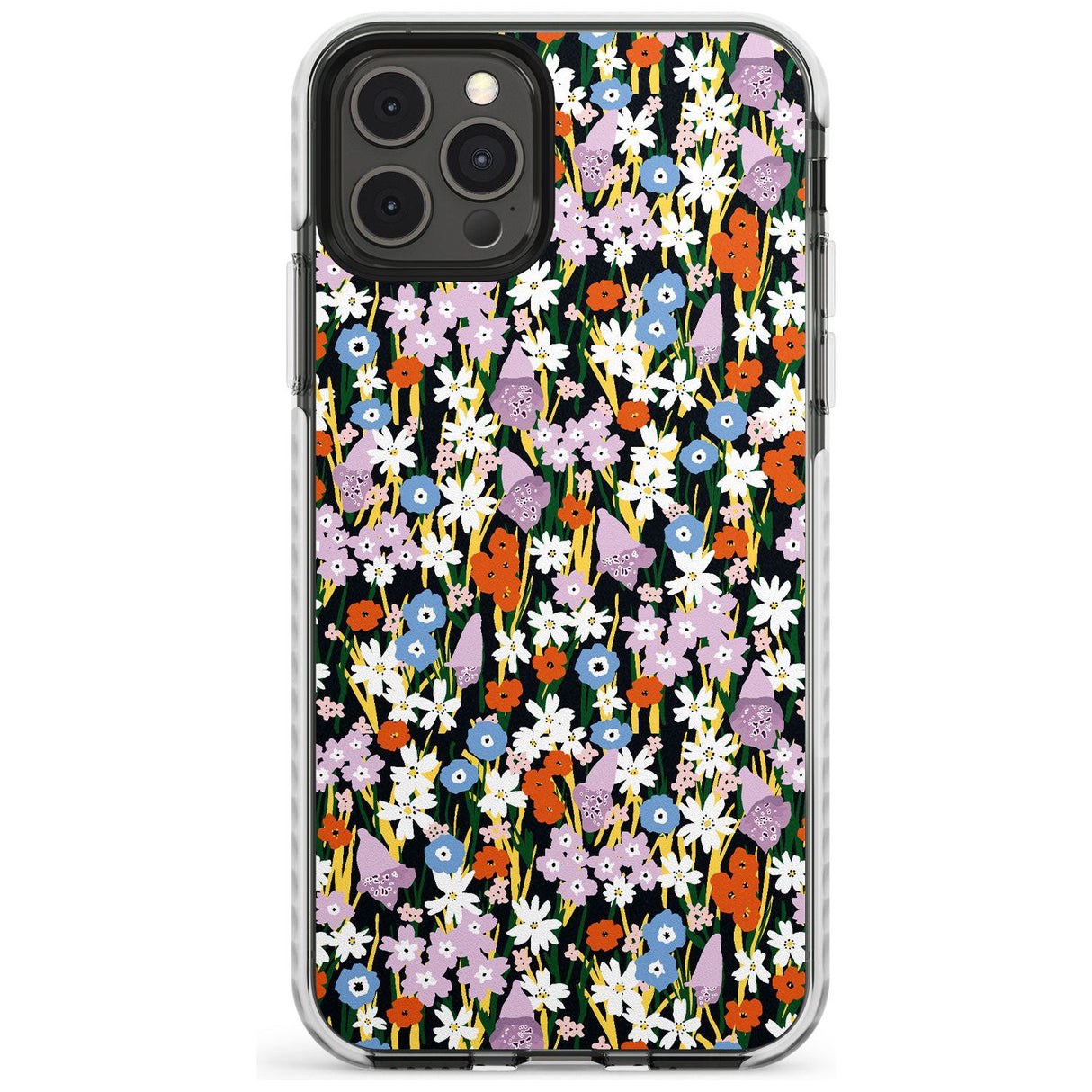Energetic Floral Mix: Solid Slim TPU Phone Case for iPhone 11 Pro Max
