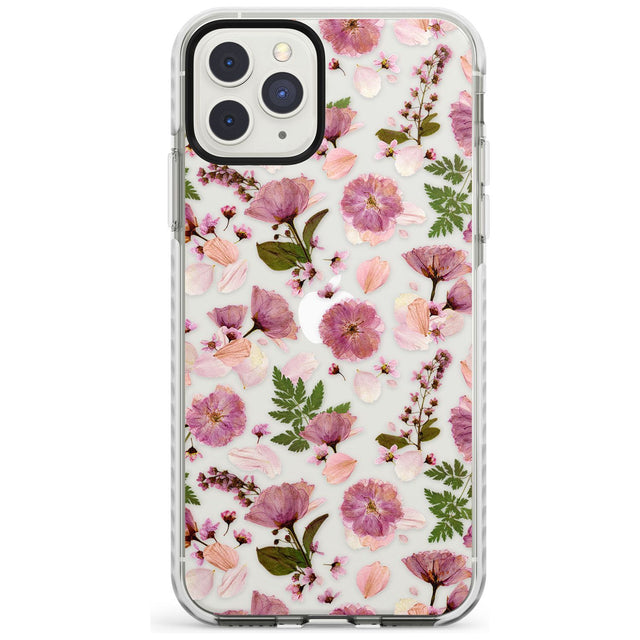 Floral Menagerie Transparent Design Impact Phone Case for iPhone 11 Pro Max