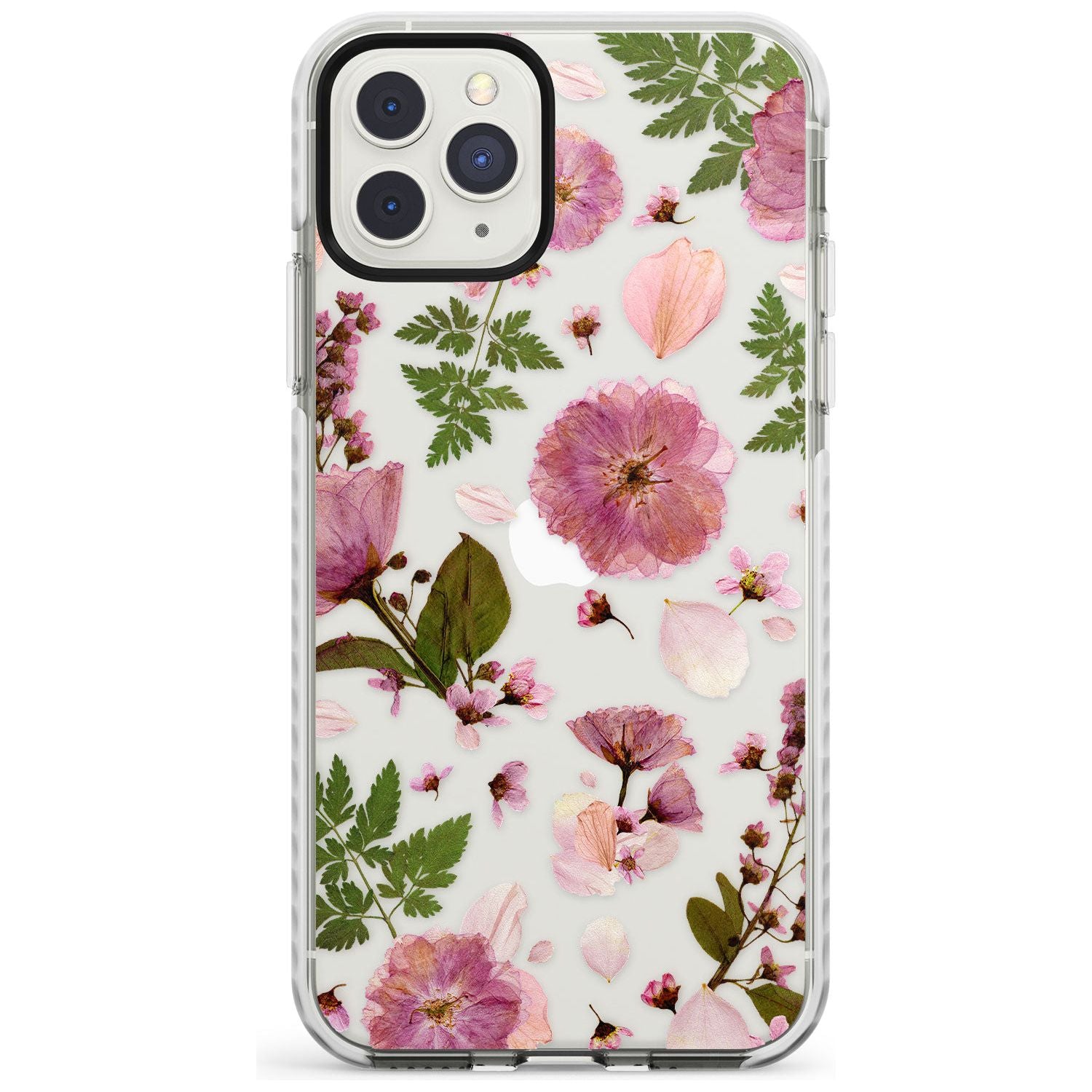 Natural Arrangement of Flowers & Leaves Design Impact Phone Case for iPhone 11 Pro Max