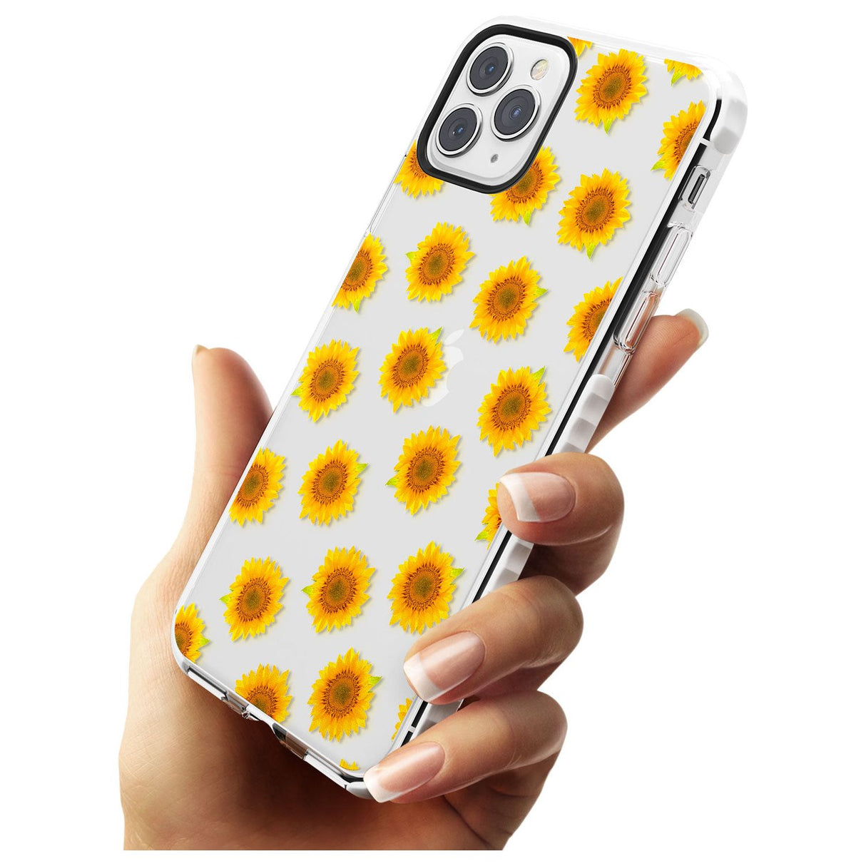 Sunflowers Transparent Pattern Impact Phone Case for iPhone 11 Pro Max