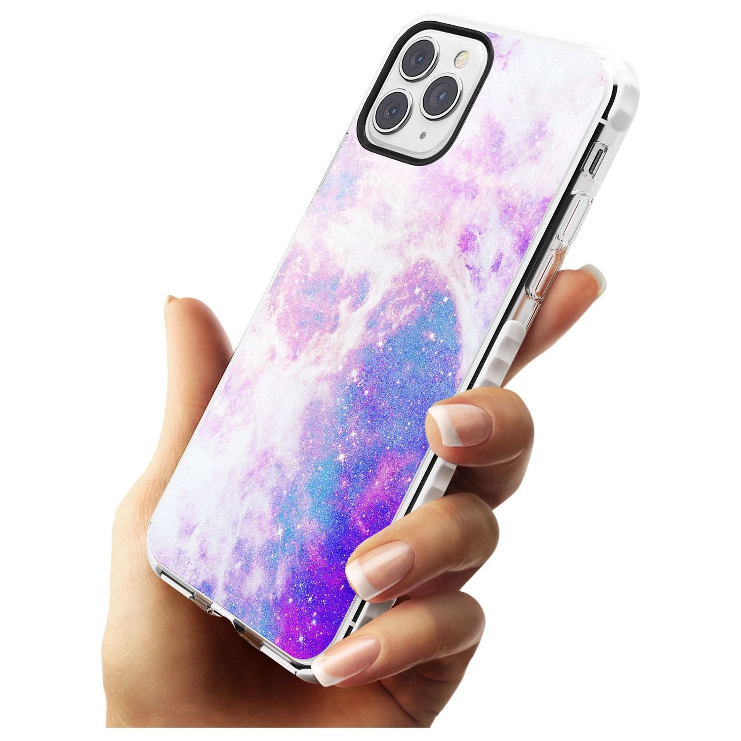 Purple & Blue Galaxy Pattern Design Impact Phone Case for iPhone 11 Pro Max