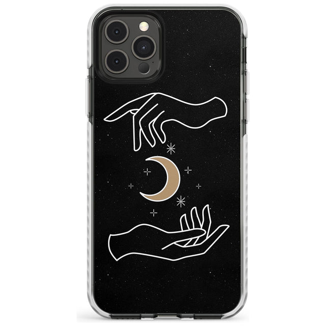 Hands Surrounding Moon Slim TPU Phone Case for iPhone 11 Pro Max
