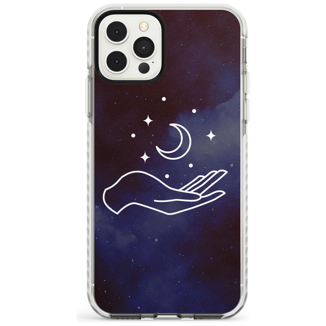 Floating Moon Above Hand Slim TPU Phone Case for iPhone 11 Pro Max