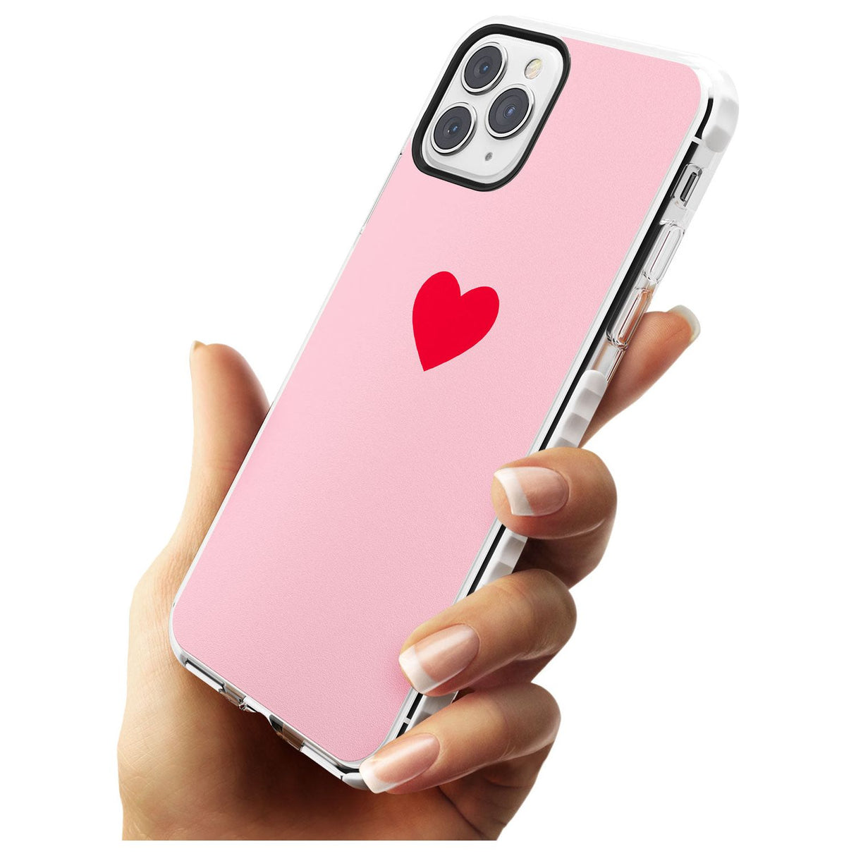 Single Heart Red & Pink Impact Phone Case for iPhone 11 Pro Max