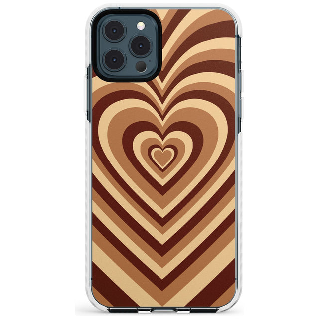 Latte Heart Illusion Impact Phone Case for iPhone 11 Pro Max