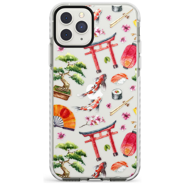 Mixed Japanese Watercolour Pattern iPhone Case  Impact Case Phone Case - Case Warehouse