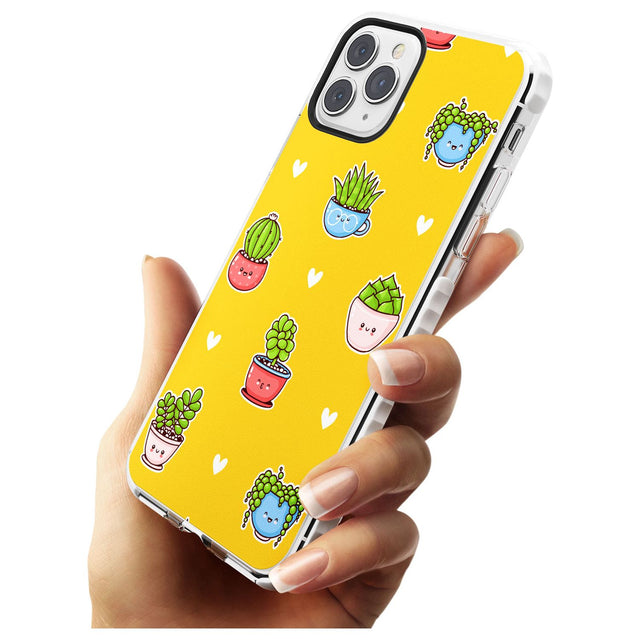 Plant Faces Kawaii Pattern Impact Phone Case for iPhone 11 Pro Max