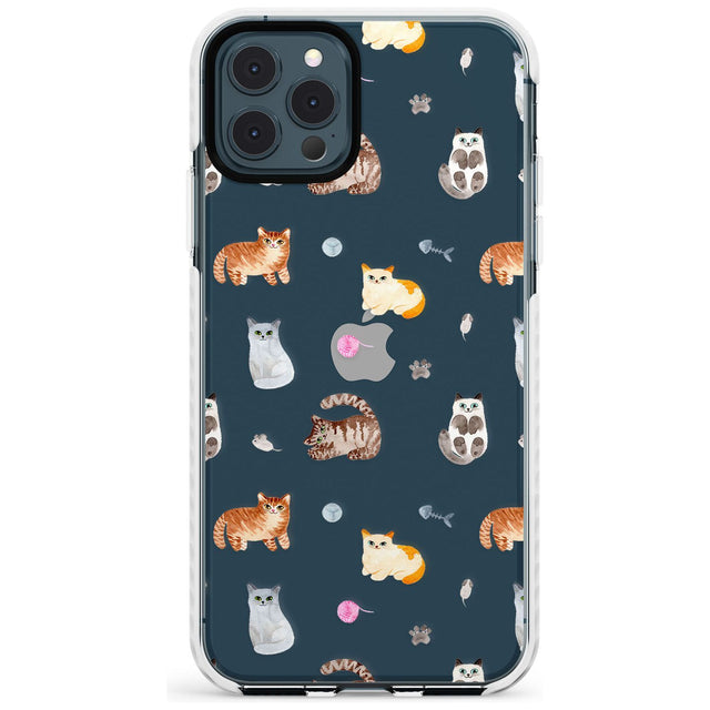 Cats with Toys - Clear Slim TPU Phone Case for iPhone 11 Pro Max