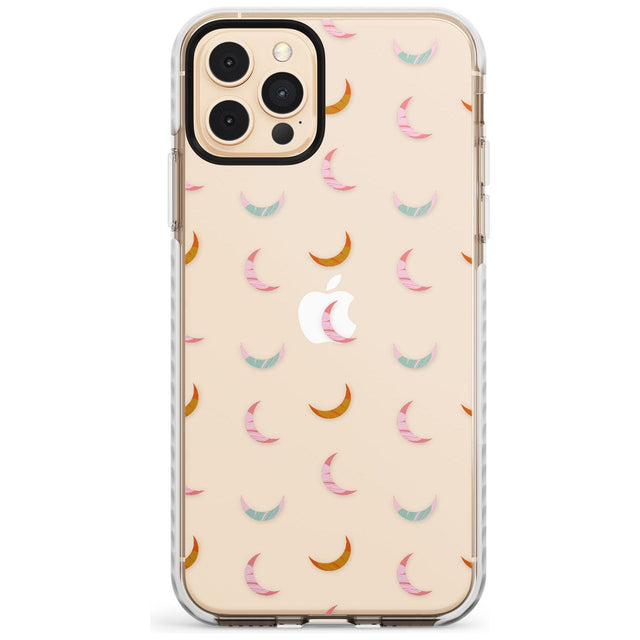 Colourful Crescent Moons Slim TPU Phone Case for iPhone 11 Pro Max