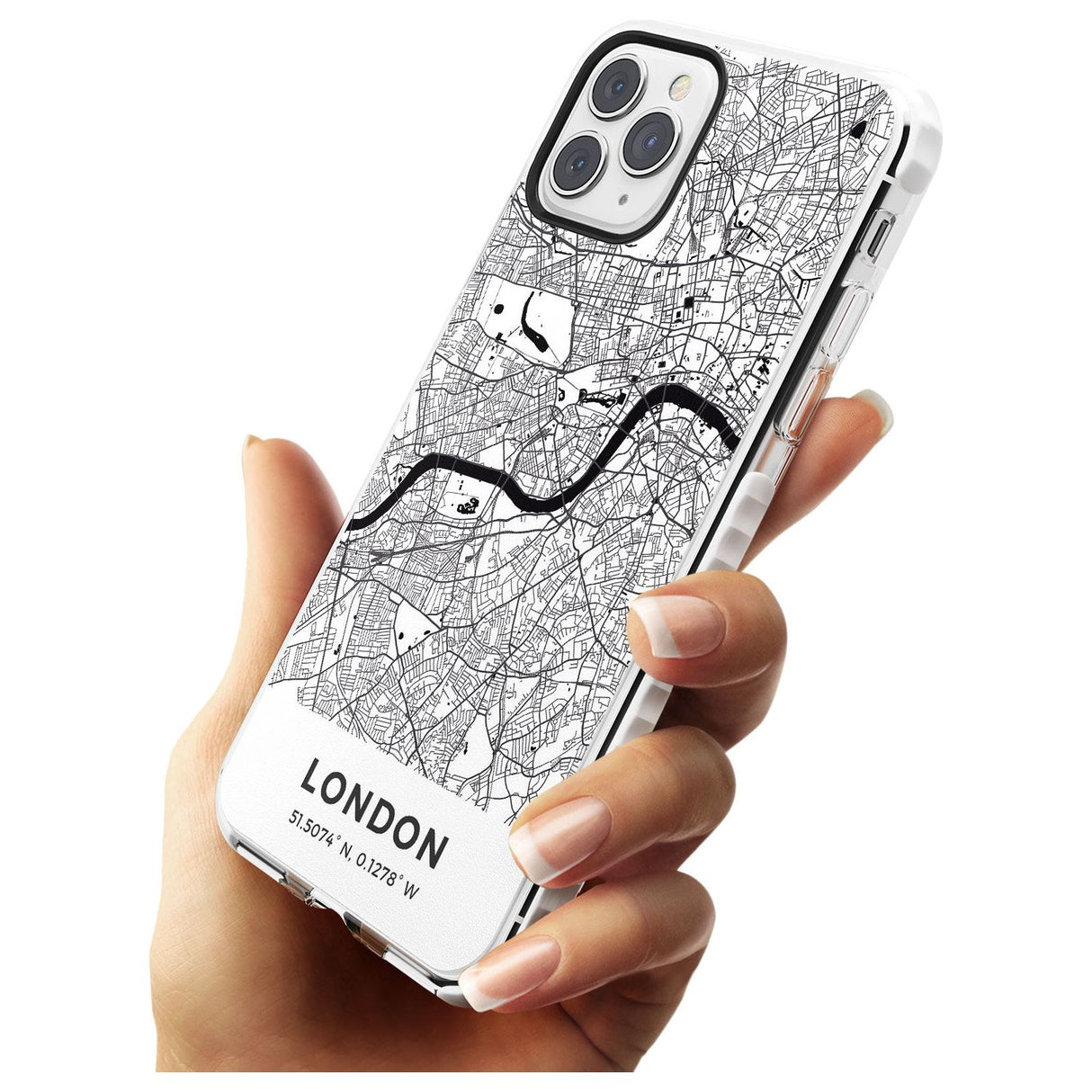 Map of London, England Impact Phone Case for iPhone 11 Pro Max