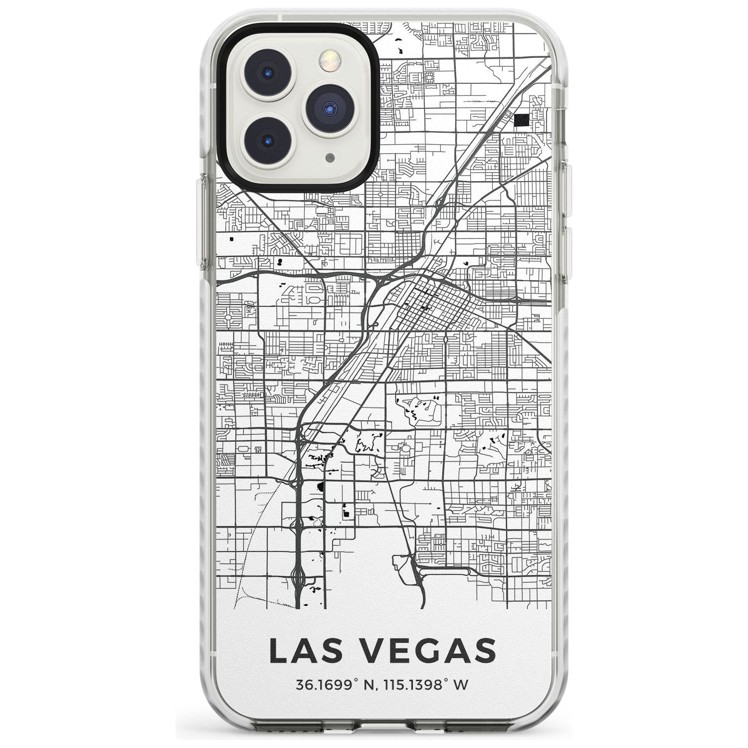 Map of Las Vegas, Nevada Impact Phone Case for iPhone 11 Pro Max