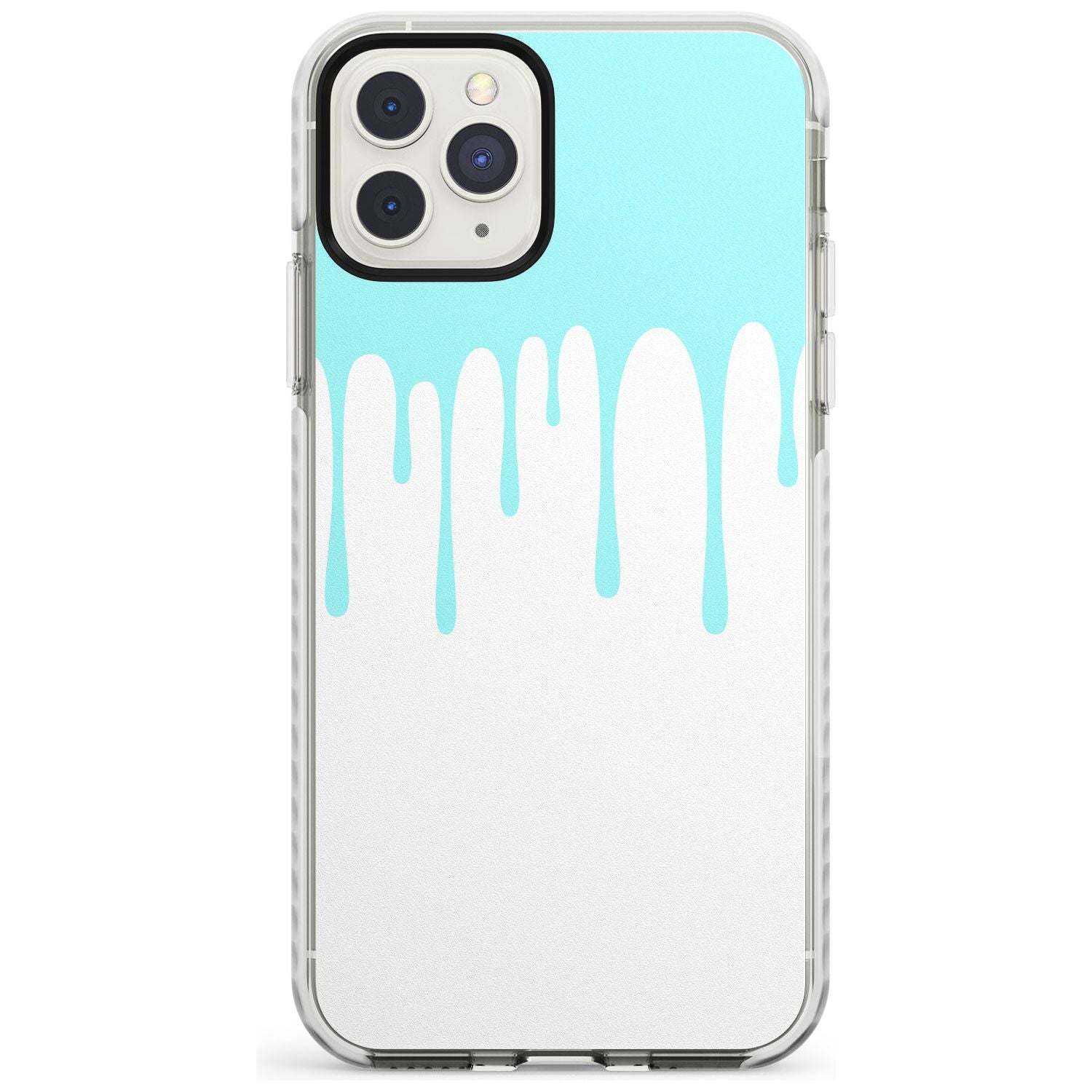 Melted Effect: Teal & White iPhone Case Impact Phone Case Warehouse 11 Pro Max
