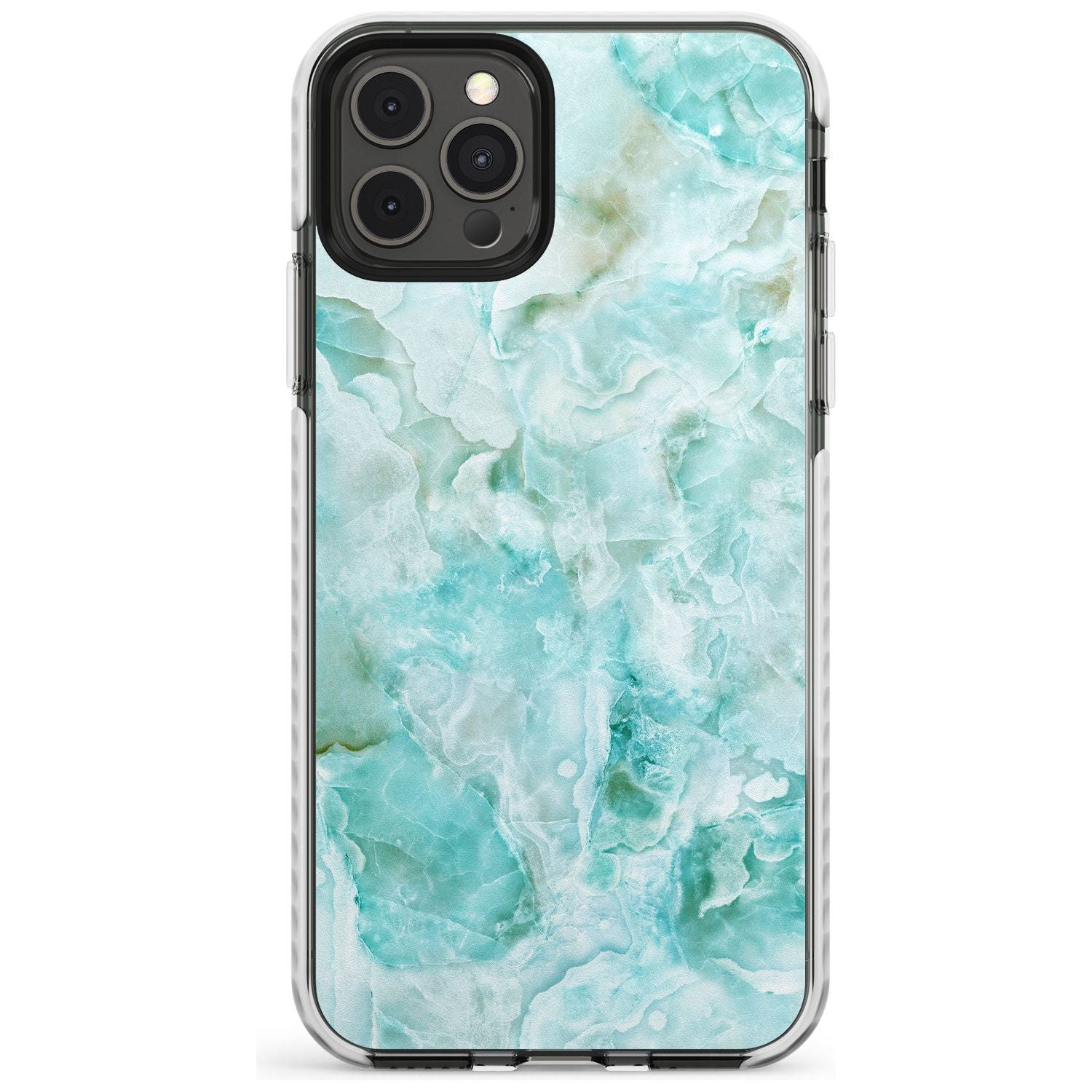 Turquoise Aqua Onyx Marble Slim TPU Phone Case for iPhone 11 Pro Max