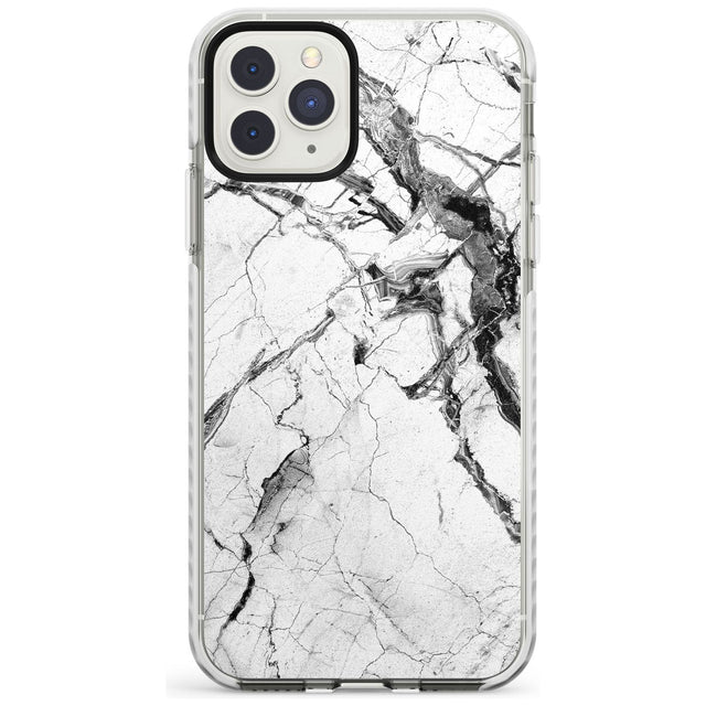 Black & White Stormy Marble Impact Phone Case for iPhone 11 Pro Max