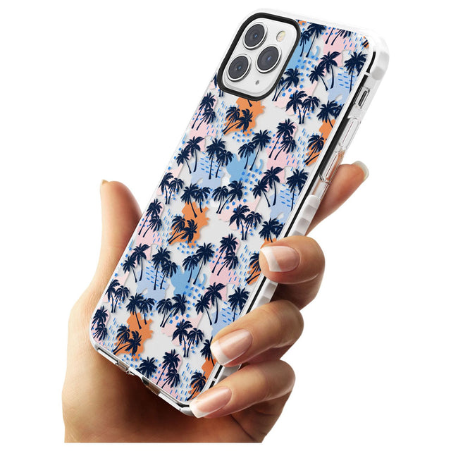 Summer Palm Trees (Clear) Slim TPU Phone Case for iPhone 11 Pro Max