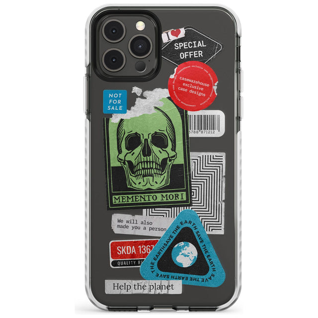 Skull Sticker Mix Slim TPU Phone Case for iPhone 11 Pro Max