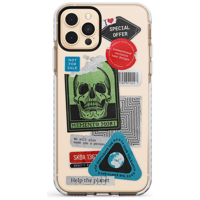 Skull Sticker Mix Slim TPU Phone Case for iPhone 11 Pro Max