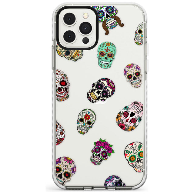 Mixed Sugar Skull Pattern Impact Phone Case for iPhone 11 Pro Max