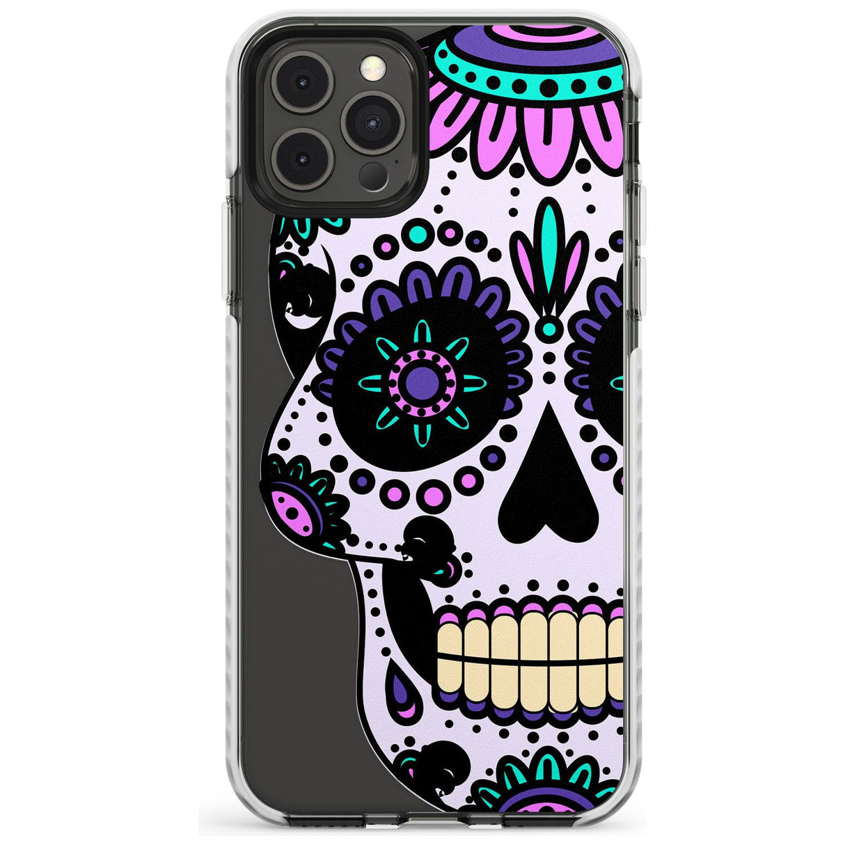 Violet Sugar Skull Impact Phone Case for iPhone 11 Pro Max