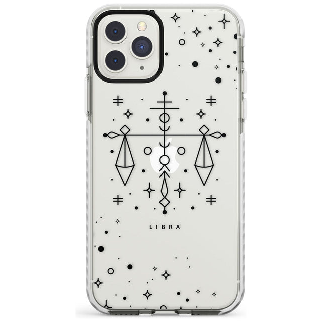 Libra Emblem - Transparent Design Impact Phone Case for iPhone 11 Pro Max