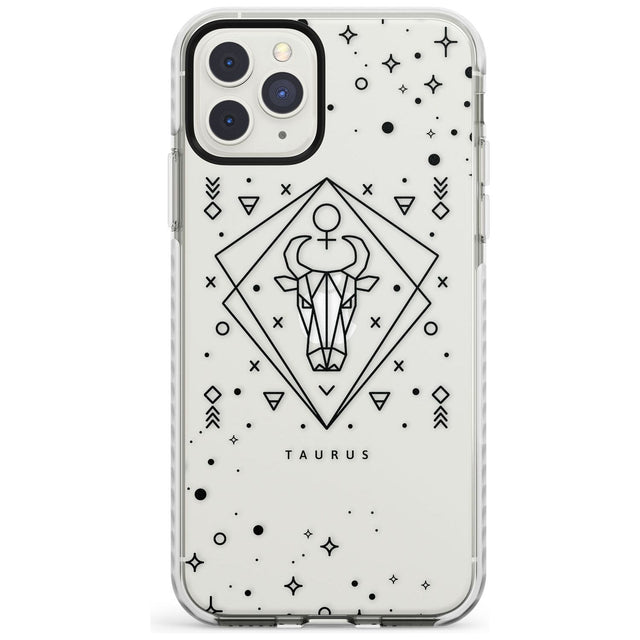 Taurus Emblem - Transparent Design Impact Phone Case for iPhone 11 Pro Max