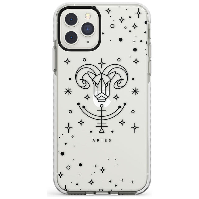 Aries Emblem - Transparent Design Impact Phone Case for iPhone 11 Pro Max
