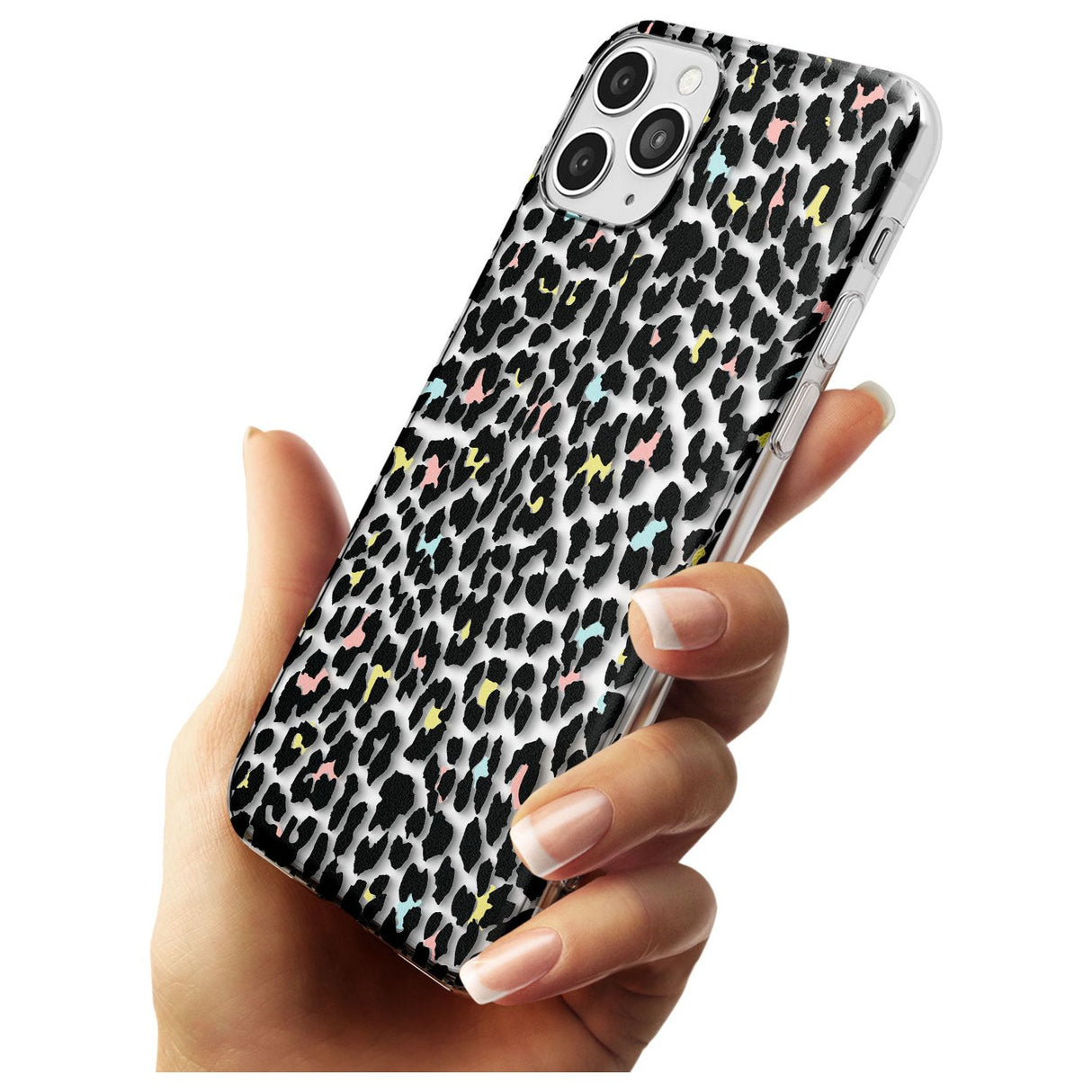 Mixed Pastels Leopard Print - Transparent Slim TPU Phone Case for iPhone 11 Pro Max