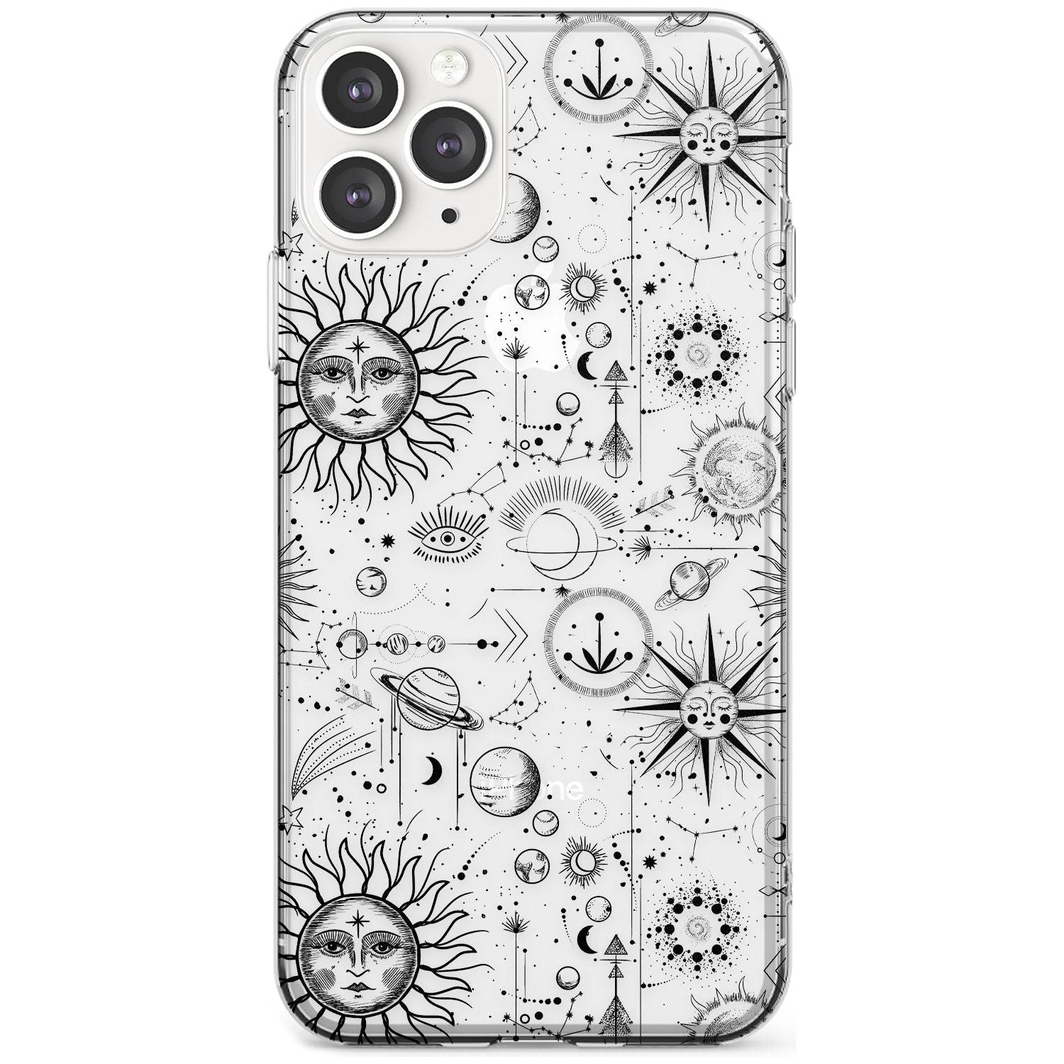 Suns & Planets Astrological Slim TPU Phone Case for iPhone 11 Pro Max