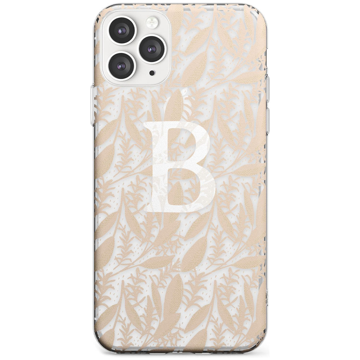 Subtle Monogram Abstract Floral iPhone Case  Slim Case Custom Phone Case - Case Warehouse