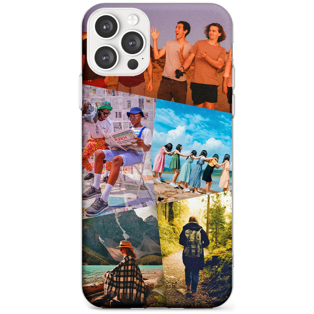 Abstract Photo Grid Slim TPU Phone Case for iPhone 11 Pro Max