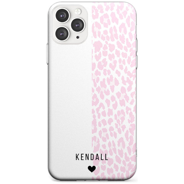 Custom Pink & White Leopard Spots iPhone Case  Slim Case Custom Phone Case - Case Warehouse