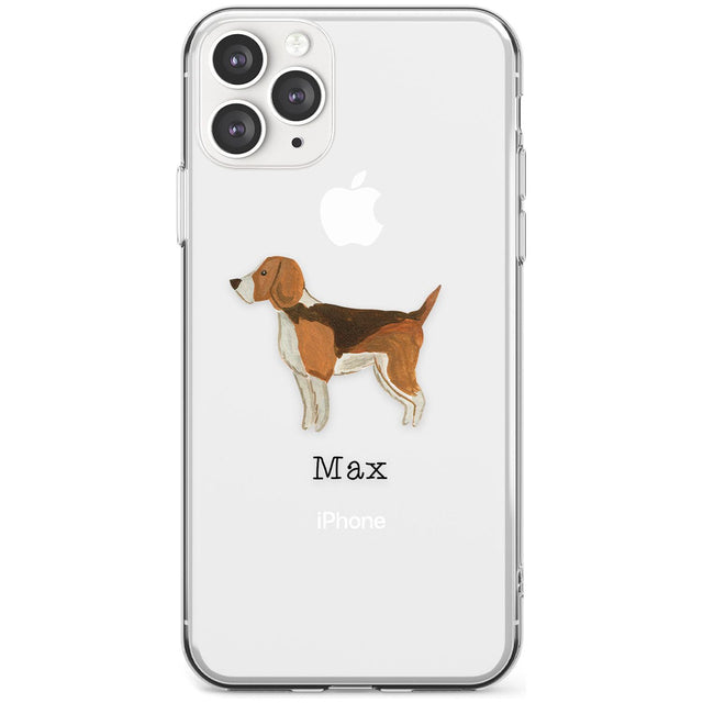 Hand Painted Beagle Slim TPU Phone Case for iPhone 11 Pro Max