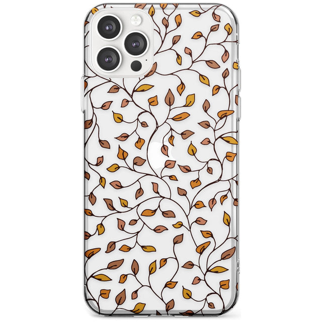 Personalised Autumn Leaves Pattern Slim TPU Phone Case for iPhone 11 Pro Max
