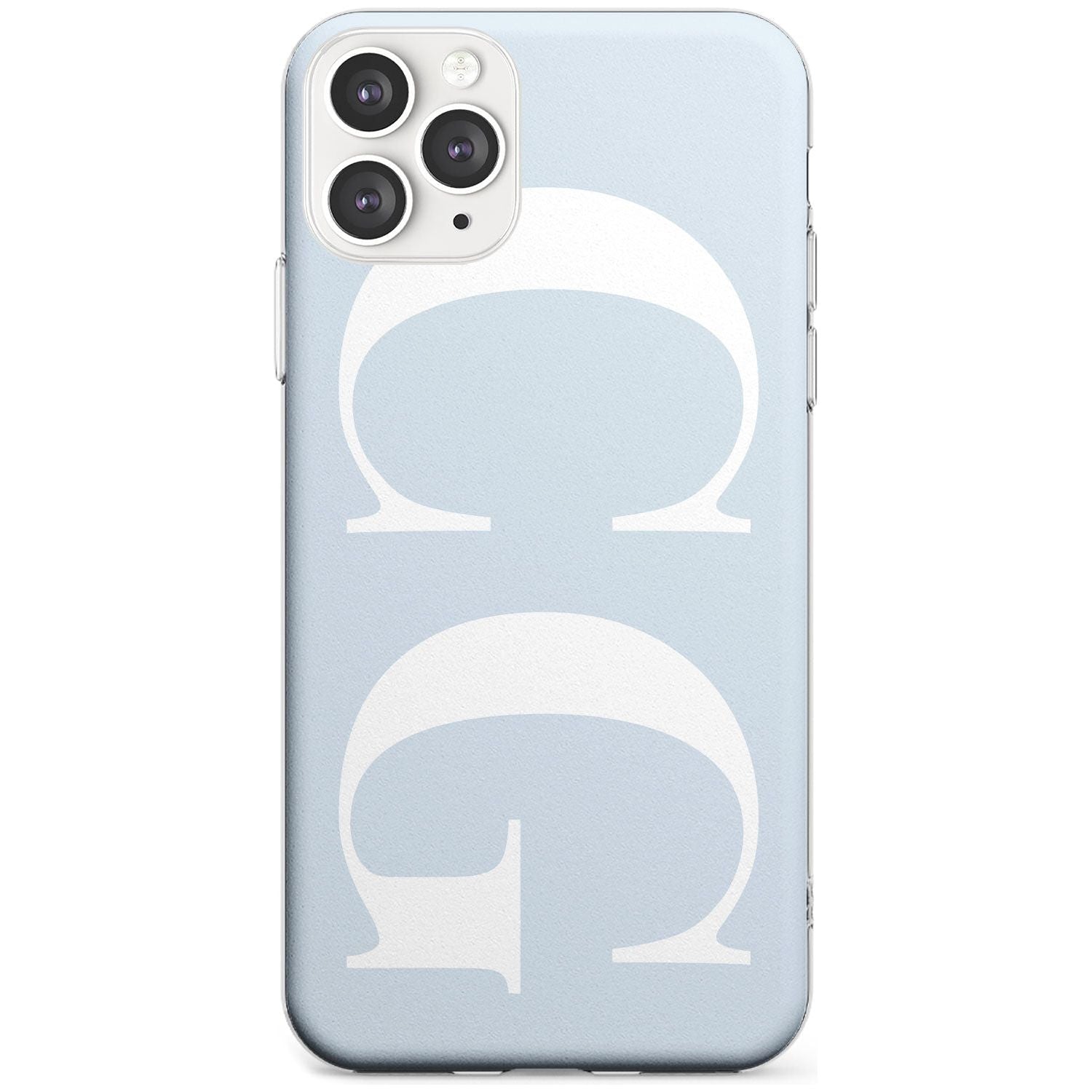 White & Blue Personalised iPhone Case  Slim Case Custom Phone Case - Case Warehouse
