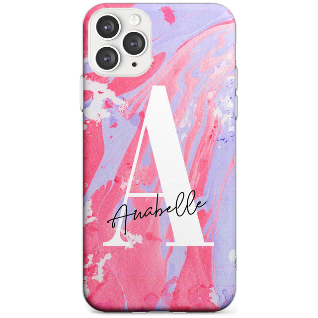 Pink & Purple - Custom Marble iPhone Case  Slim Case Custom Phone Case - Case Warehouse