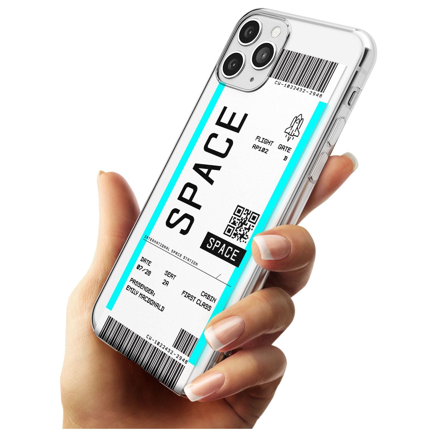 Space Custom Space Travel Ticket iPhone Case   Custom Phone Case - Case Warehouse