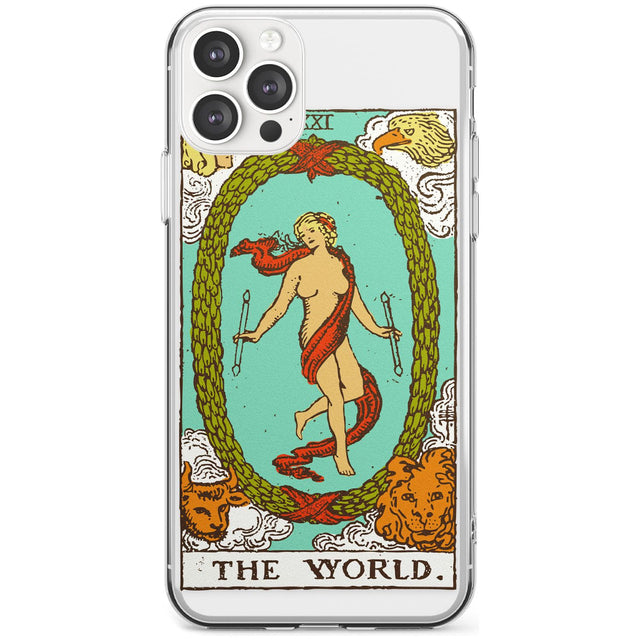 The World Tarot Card - Colour Black Impact Phone Case for iPhone 11 Pro Max
