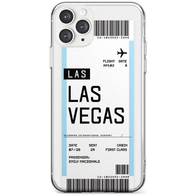 Las Vegas Boarding Pass iPhone Case  Slim Case Custom Phone Case - Case Warehouse
