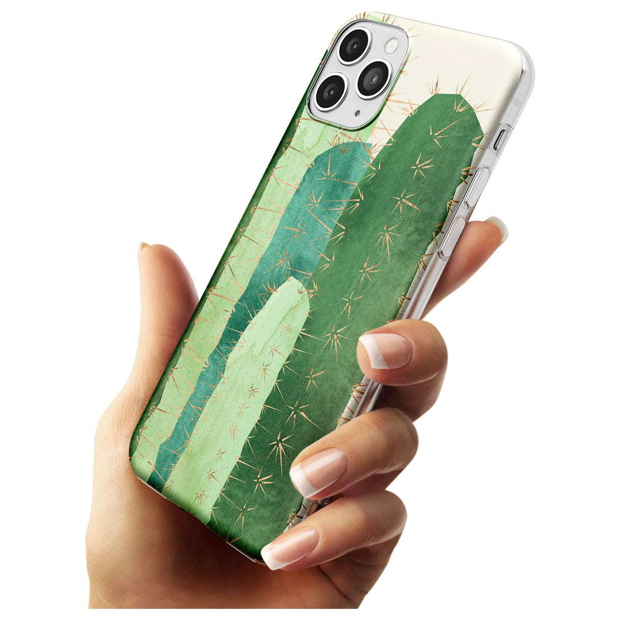 Large Cacti Mix Design Slim TPU Phone Case for iPhone 11 Pro Max