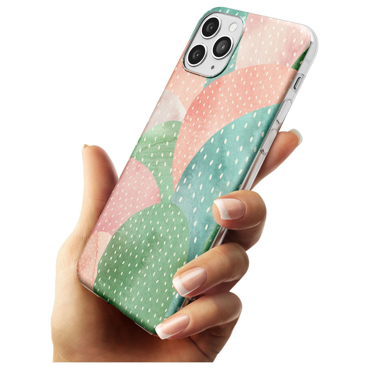 Colourful Close-Up Cacti Design Slim TPU Phone Case for iPhone 11 Pro Max