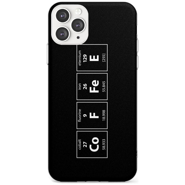 Coffee Element (Black) Slim TPU Phone Case for iPhone 11 Pro Max