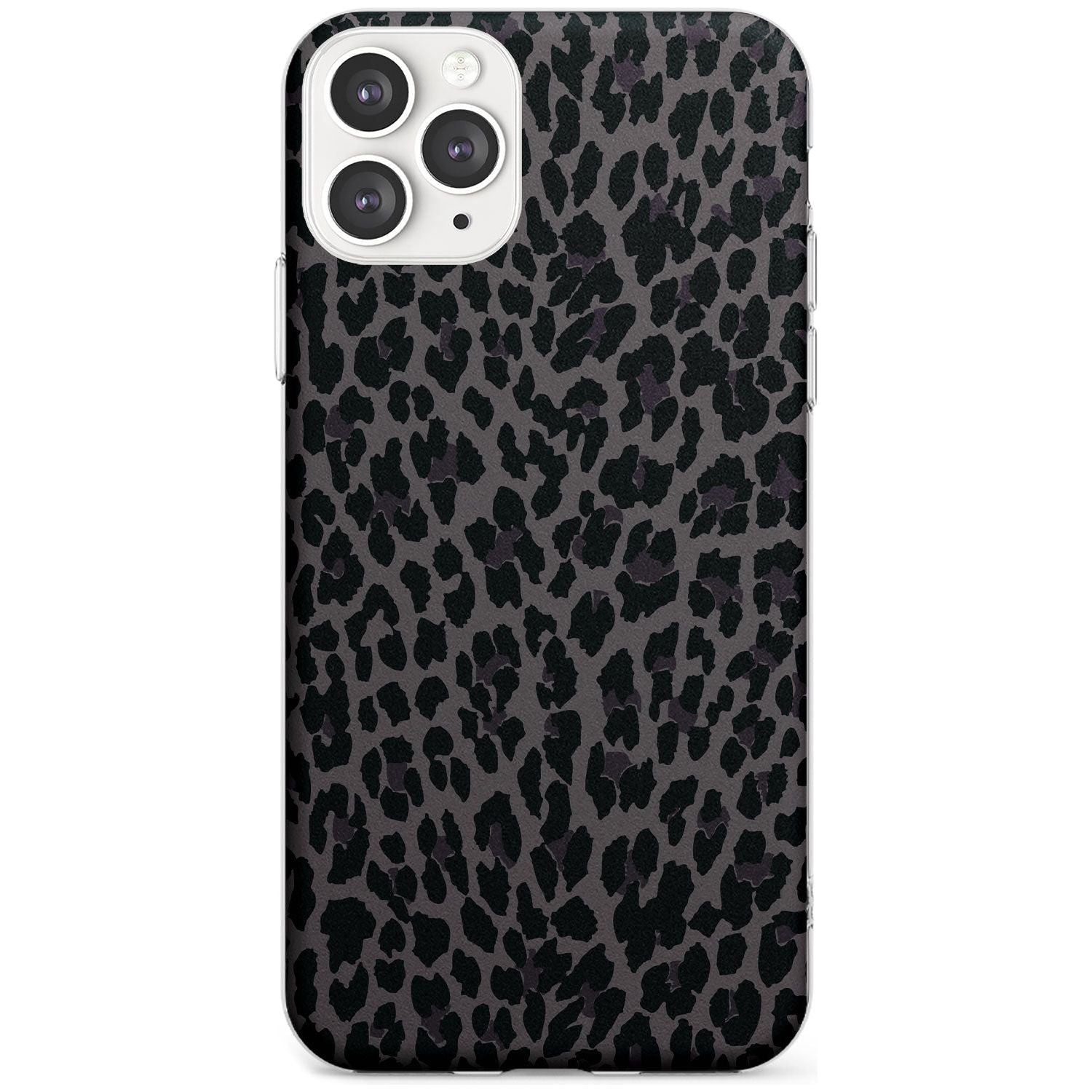 Dark Animal Print Pattern Small Leopard Slim TPU Phone Case for iPhone 11 Pro Max
