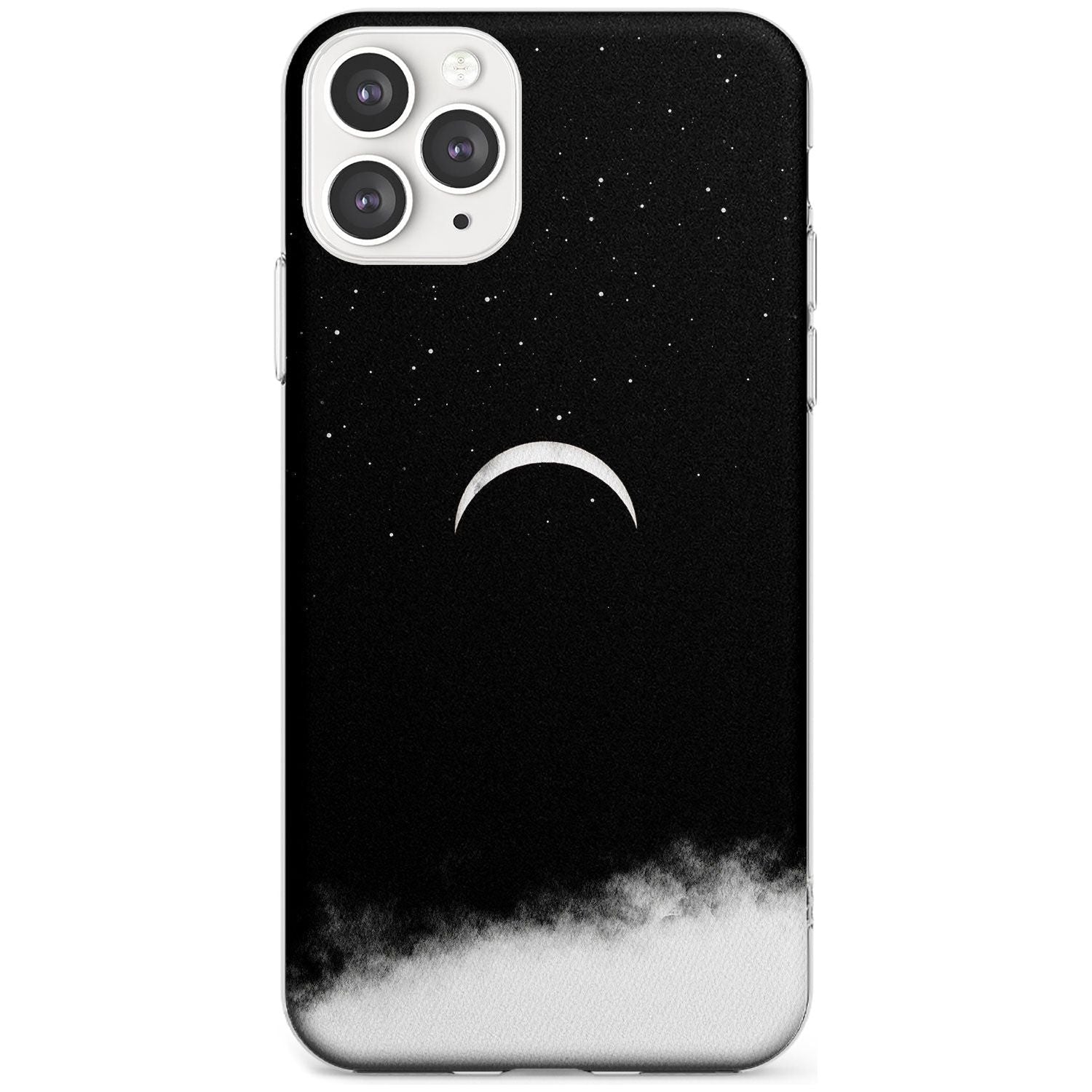Upside Down Crescent Moon Slim TPU Phone Case for iPhone 11 Pro Max