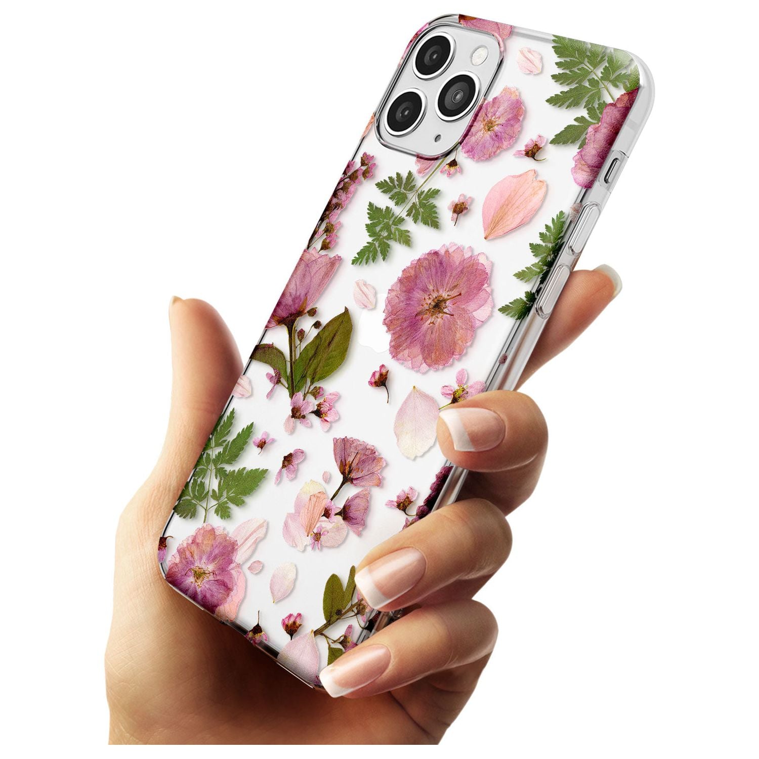 Natural Arrangement of Flowers & Leaves Design Slim TPU Phone Case for iPhone 11 Pro Max